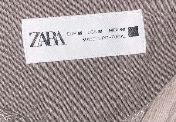 ZARA Men’s Regular Fit Textured Short‎ Sleeve Shirt Size M – Casual Top - Picture 3 of 6